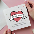 Bonus Mum Red Heart Card