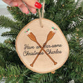 Personalised Rowing Christmas Pudding Decoration