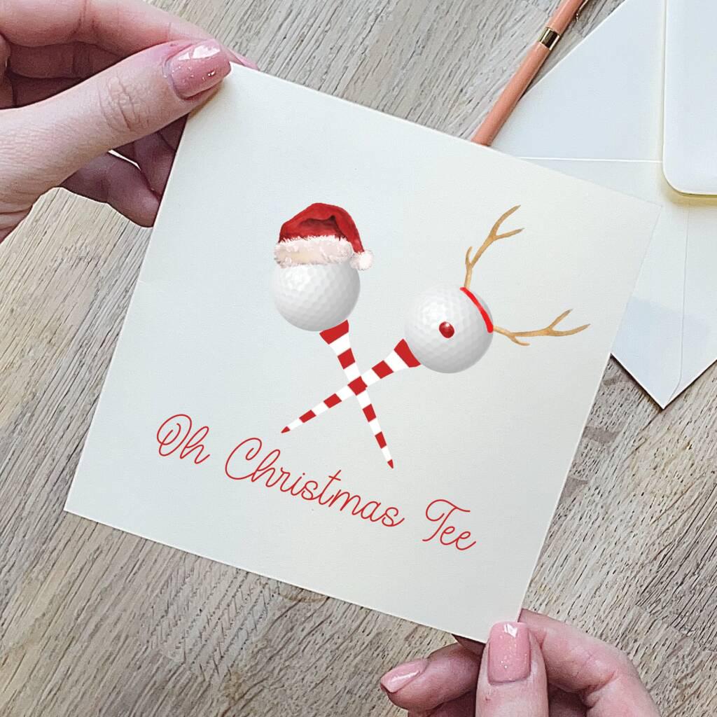 Oh Christmas Tee Golf Christmas Card