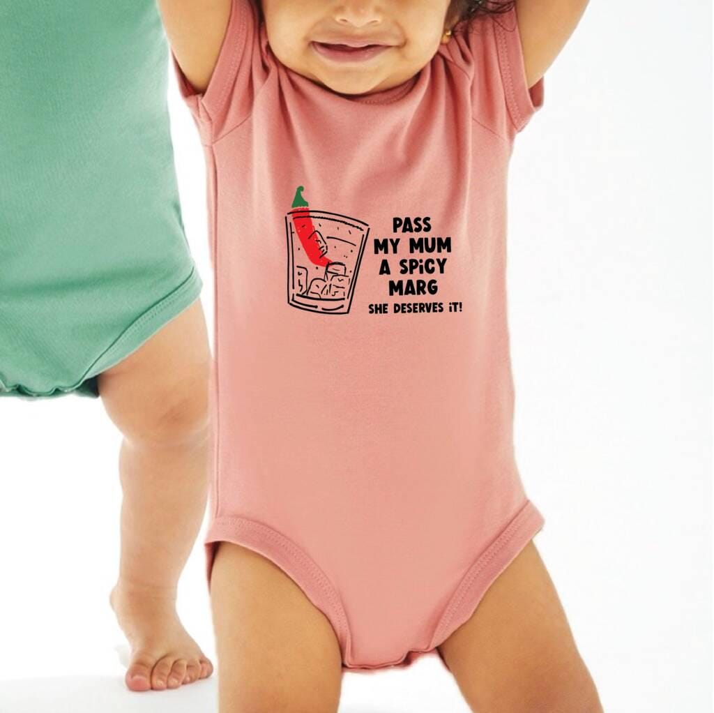Pass My Mum A Spicy Marg New Baby Babyvest