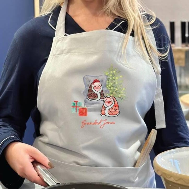 Personalised Pigs In Blankets Christmas Apron