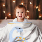 Personalised Dinosaur Baby Blanket