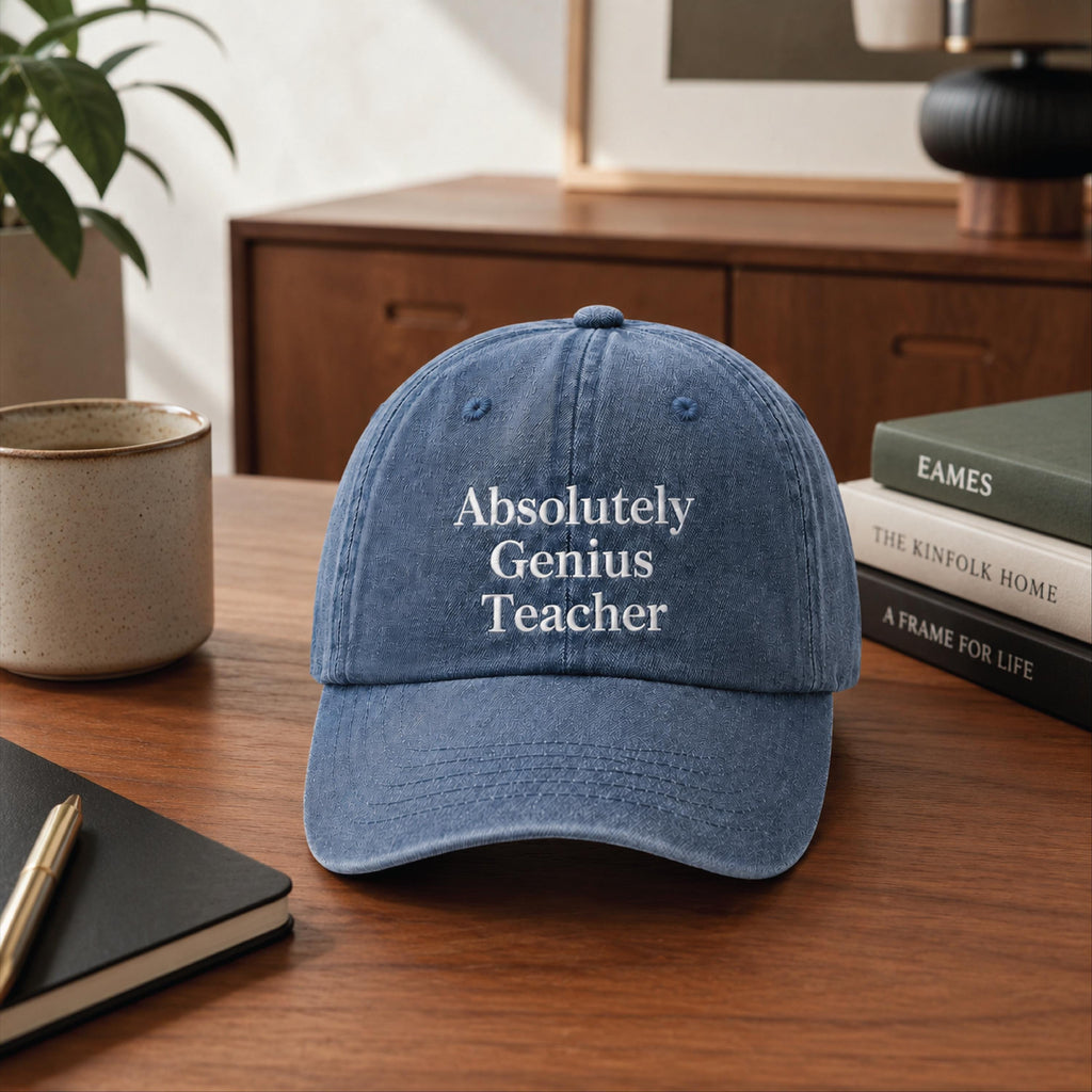Absolutely Genius Teacher Cap