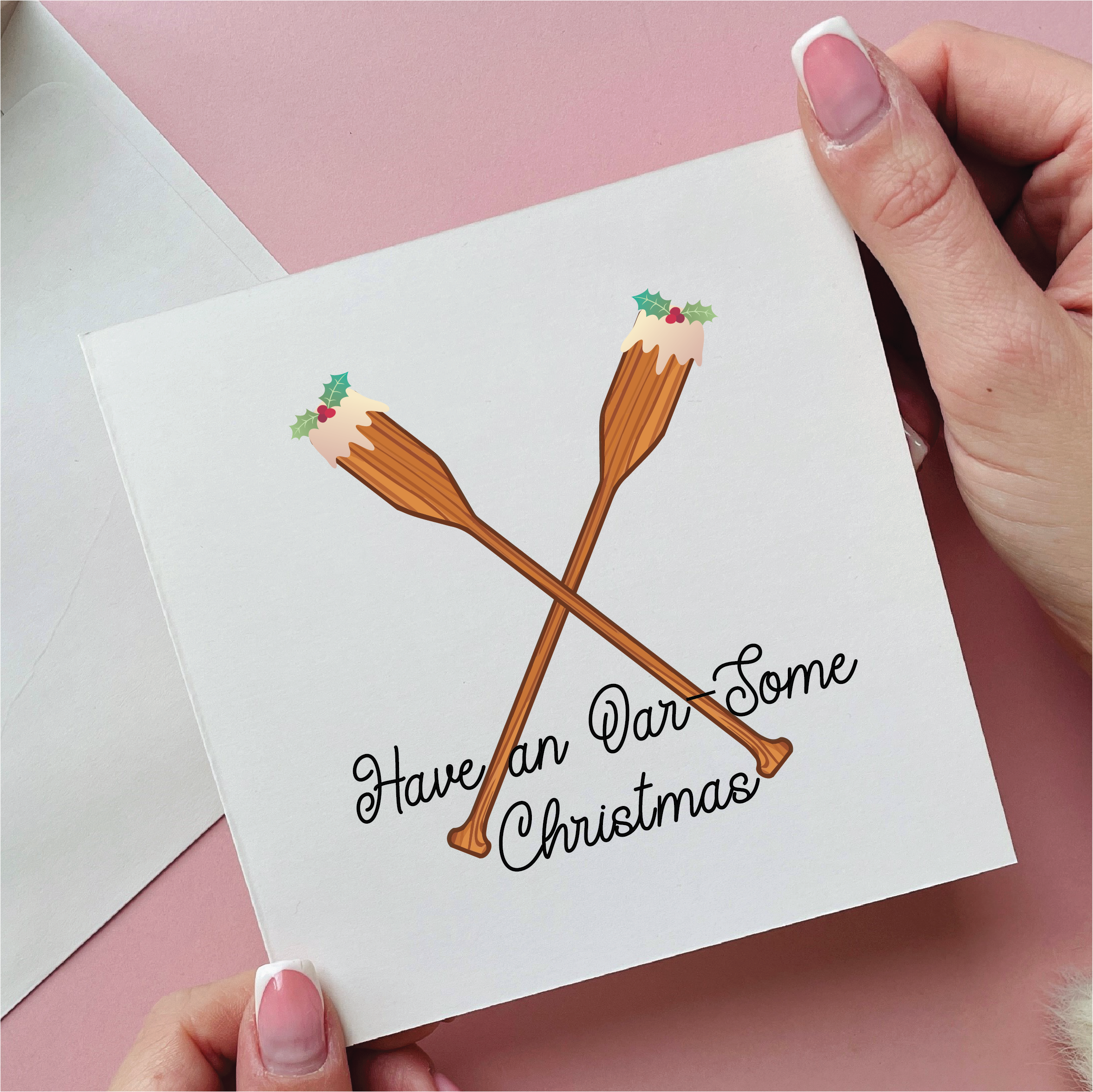 Rowing Christmas Card