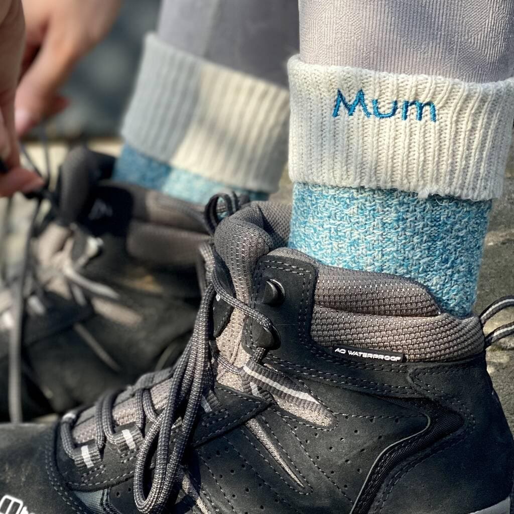 Personalised Women's Wool Walking Boot Socks