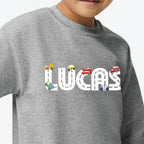 Personalised Kids Cars And Vehicle Sweatshirt