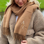 Personalised Staggered Initial Scarf