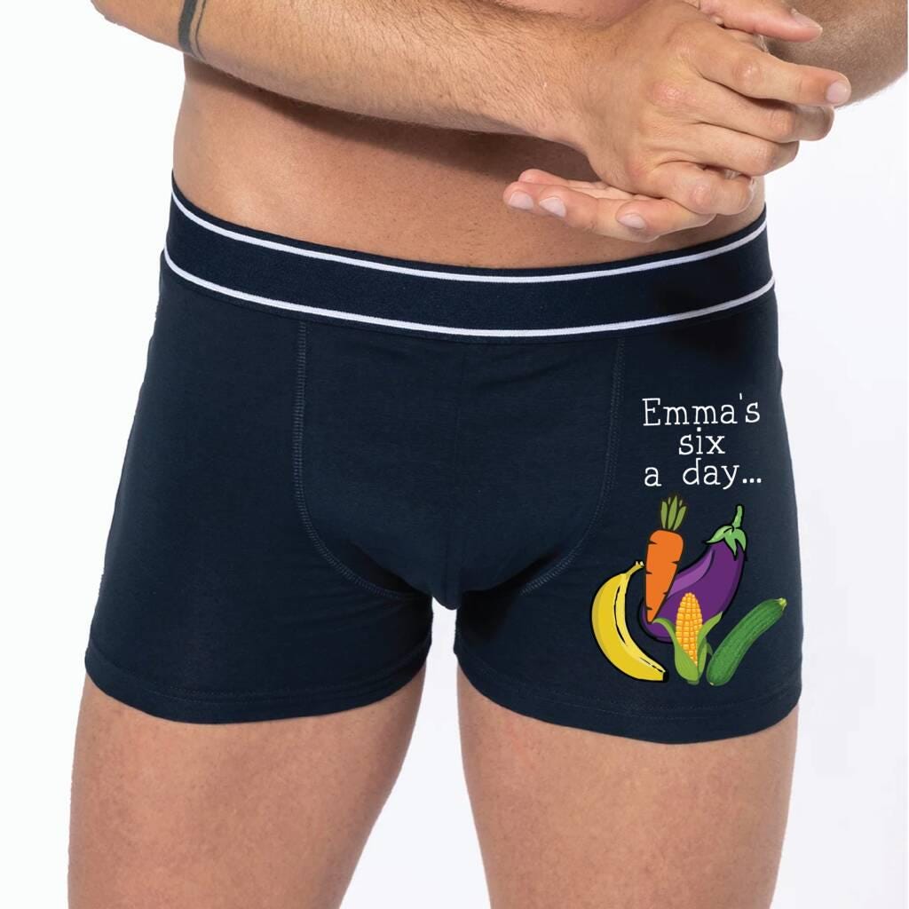 Personalised Six A Day Valentine's Underwear