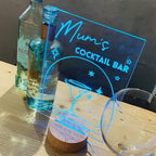 Personalised Light Up Cocktail Sign