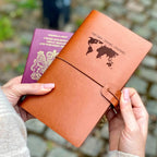 Personalised Typewriter Leather Travel Journal