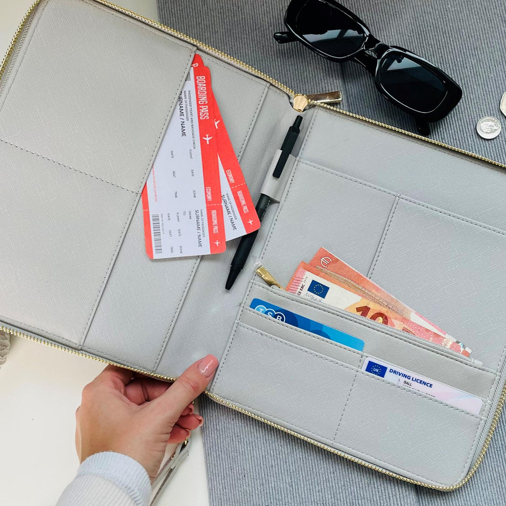 Personalised And So Our Adventure Begins Travel Wallet for Honeymoon
