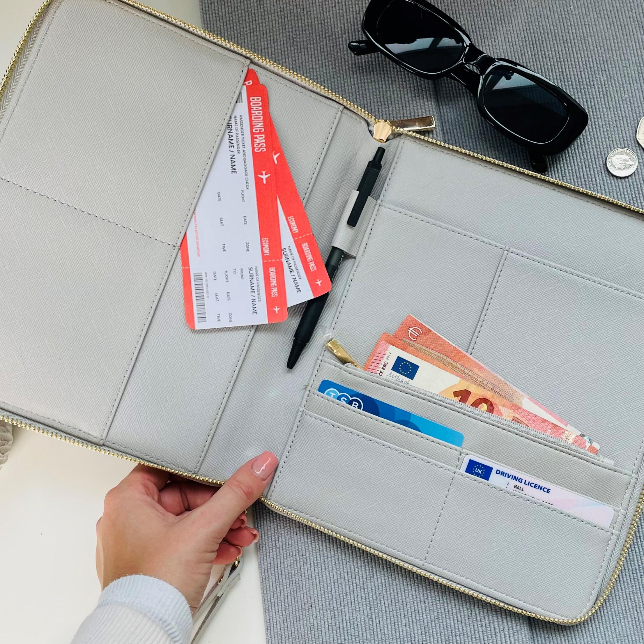 Personalised And So Our Adventure Begins Travel Wallet for Honeymoon