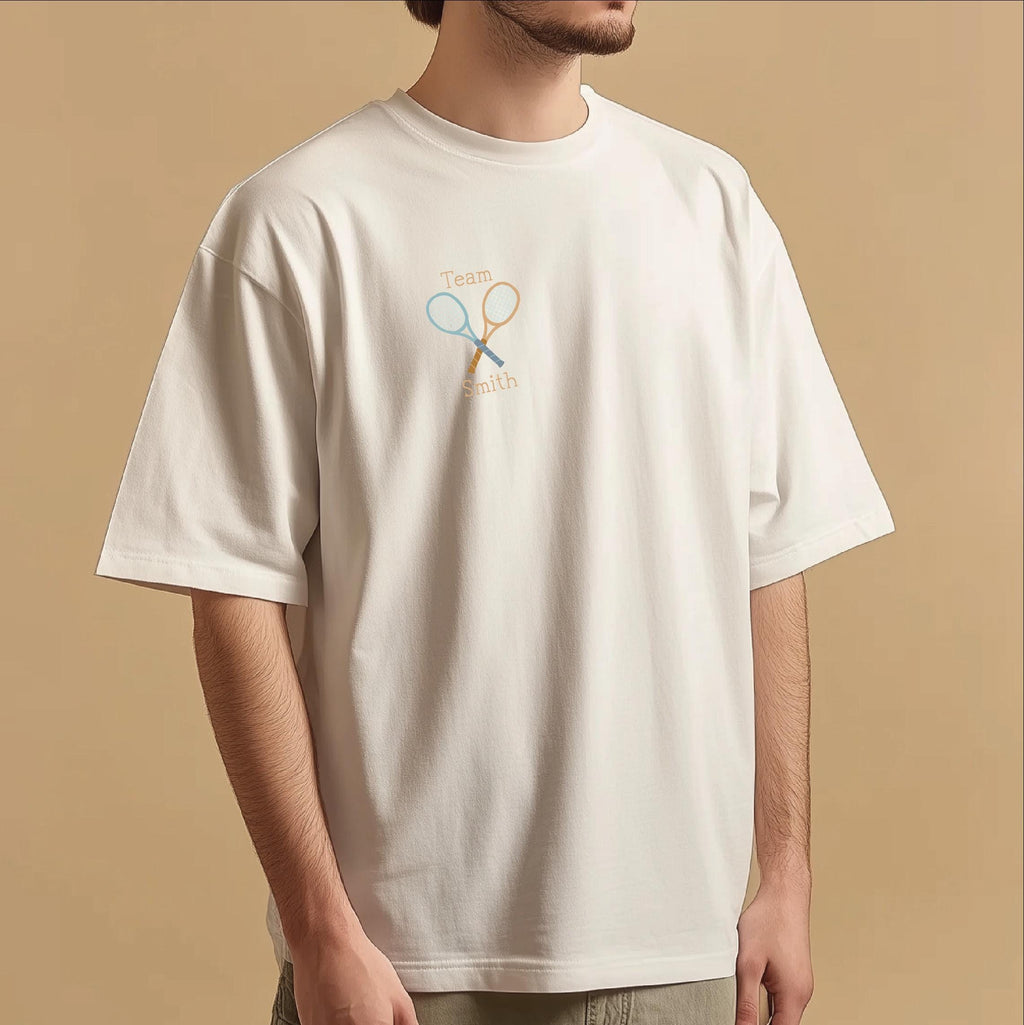 Personalised Tennis Dad Graphic T Shirt