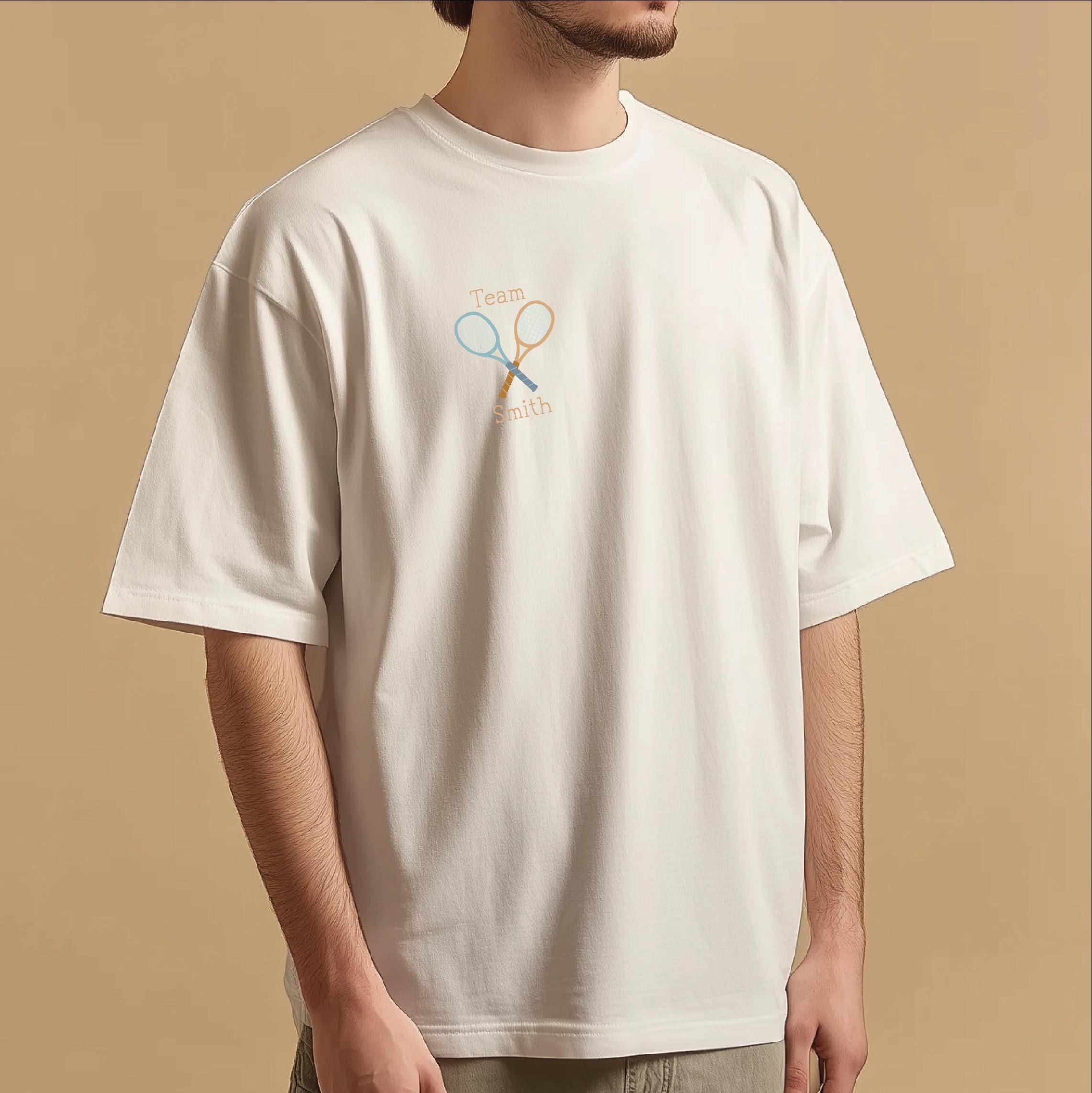Personalised Tennis Dad Graphic T Shirt