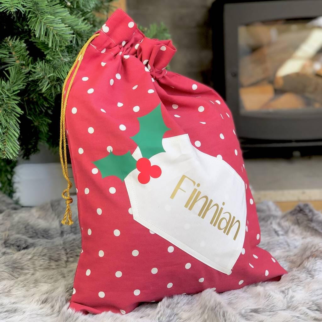 Personalised Christmas Santa Sack