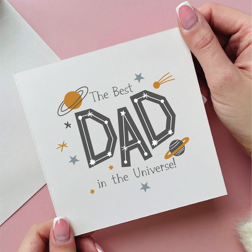 Best Dad In The Universe Father's Day Card