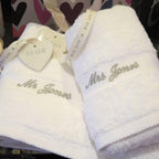 Personalised Mr And Mrs Wedding Towels