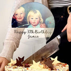 Personalised Round Photo Cake Topper