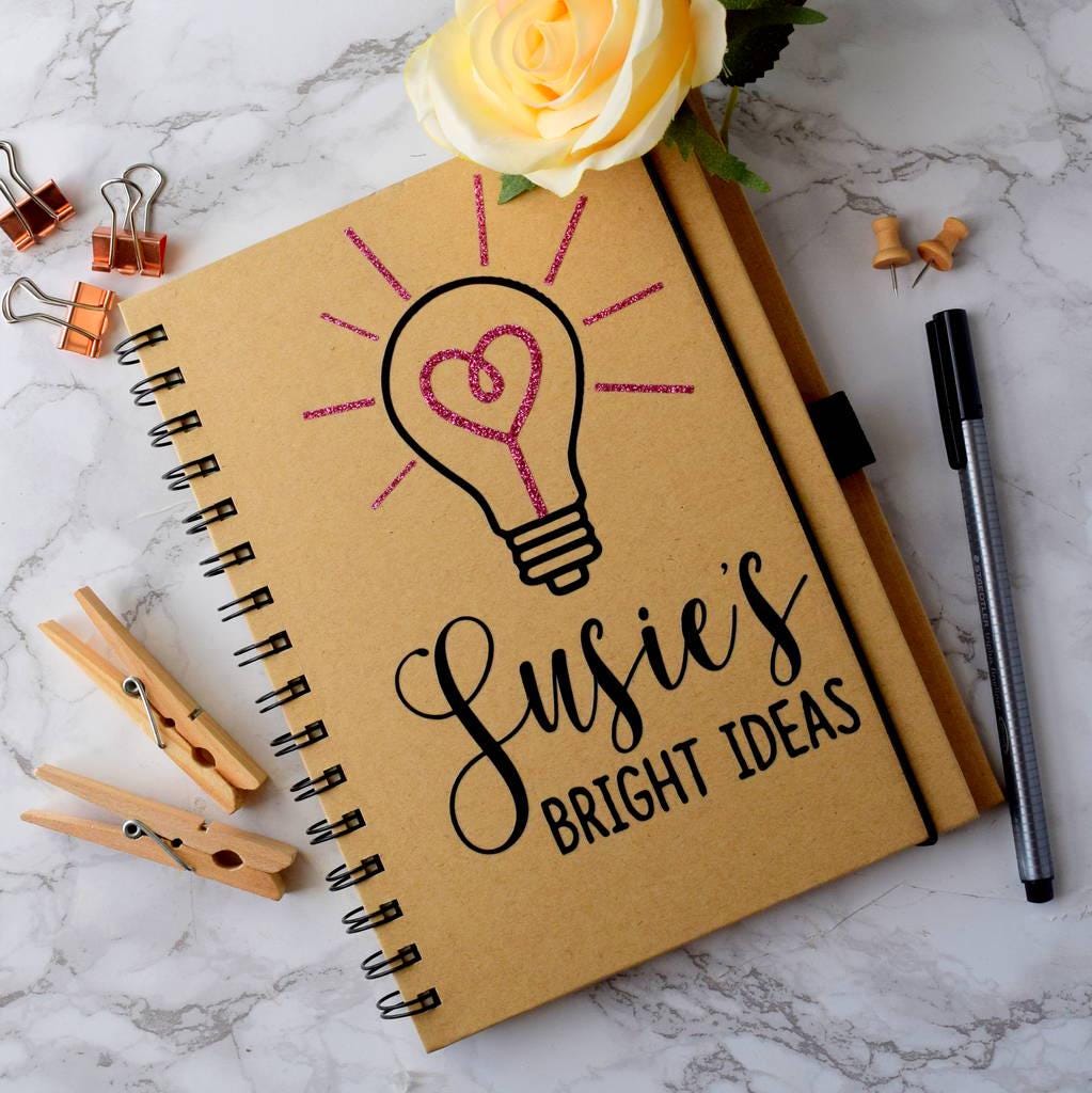 Personalised Bright Ideas Notebook