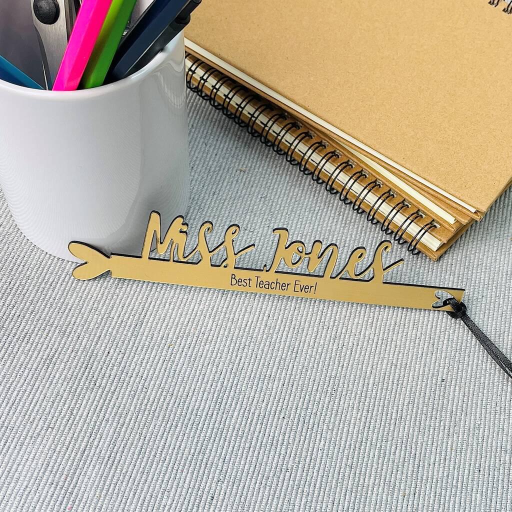 Personalised Teacher's Bookmark