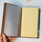 Personalised Leather World Map Travel Journal