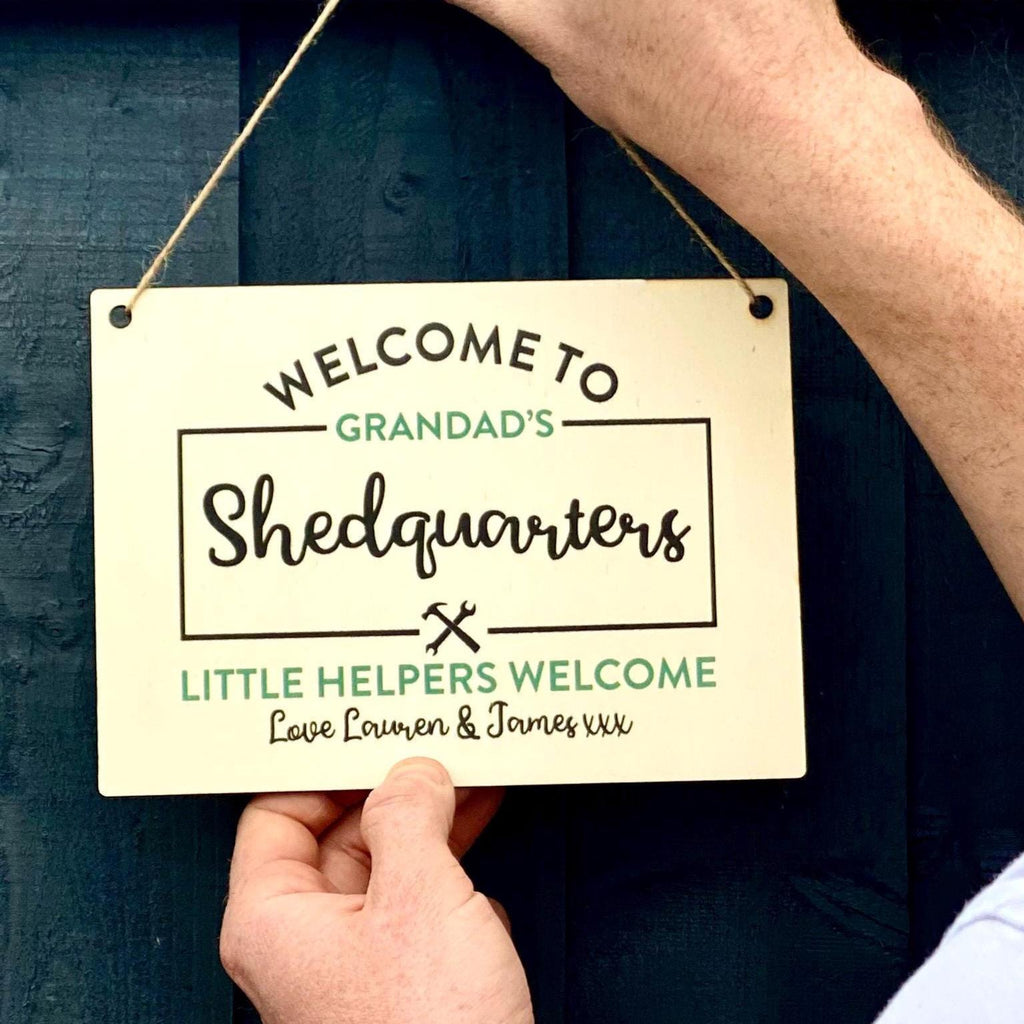 Personalised Shedquarters Sign