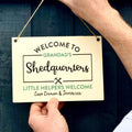 Personalised Shedquarters Sign