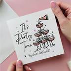 Champagne Tower It's Party Time Retirement Card