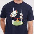 Personalised Dad Belongs To Rugby T Shirt