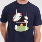 Personalised Dad Belongs To Rugby T Shirt