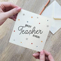 Best Teacher Ever Star Card