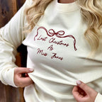 Embroidered Personalised Last Christmas As A Miss Jumper