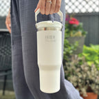 Personalised Bride Large Travel Tumbler With Handle