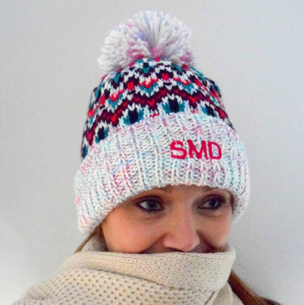 Personalised Knitted Ski Snow Hat