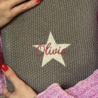 Knitted Star Personalised Hot Water Bottle