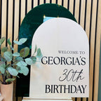 Arched Personalised Birthday Sign