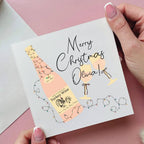 Personalised Turkey Wine Christmas Card