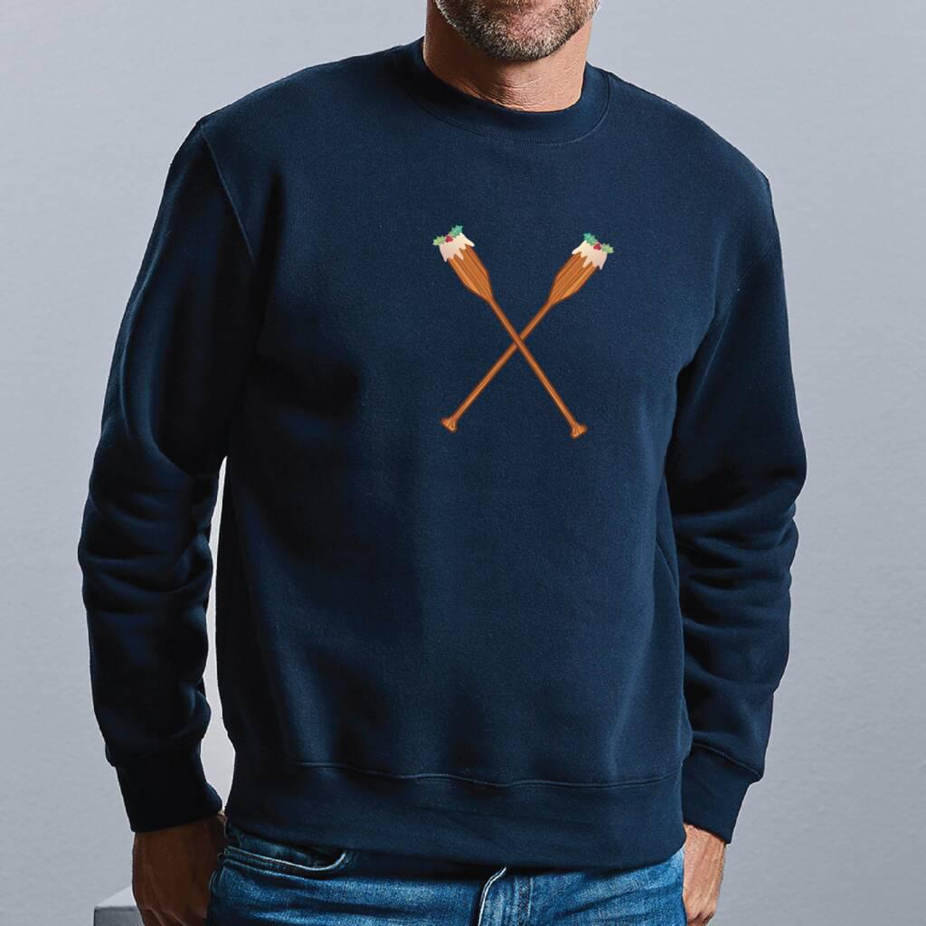Personalised Christmas Pudding Rowing Jumper