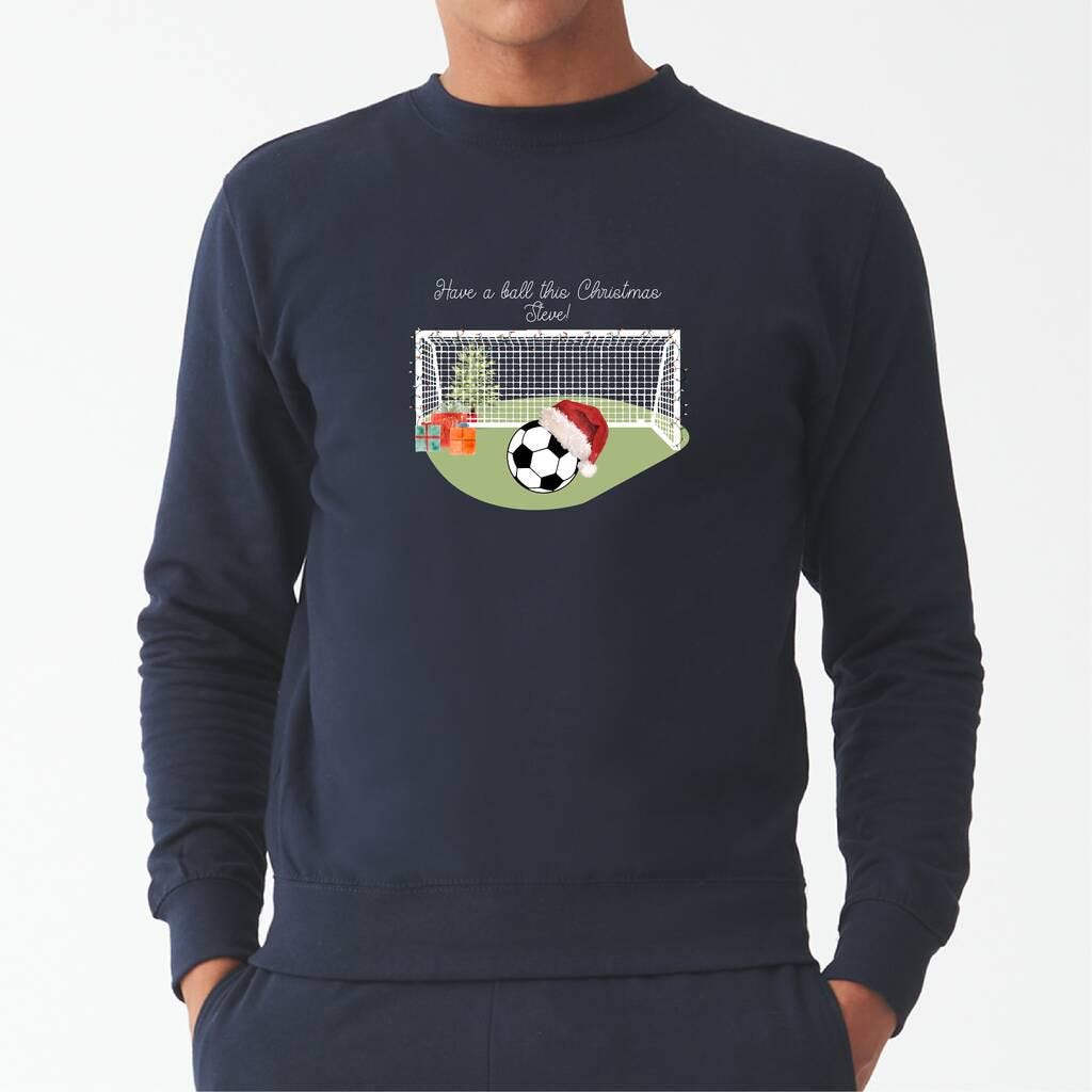 Personalised Football Christmas Jumper
