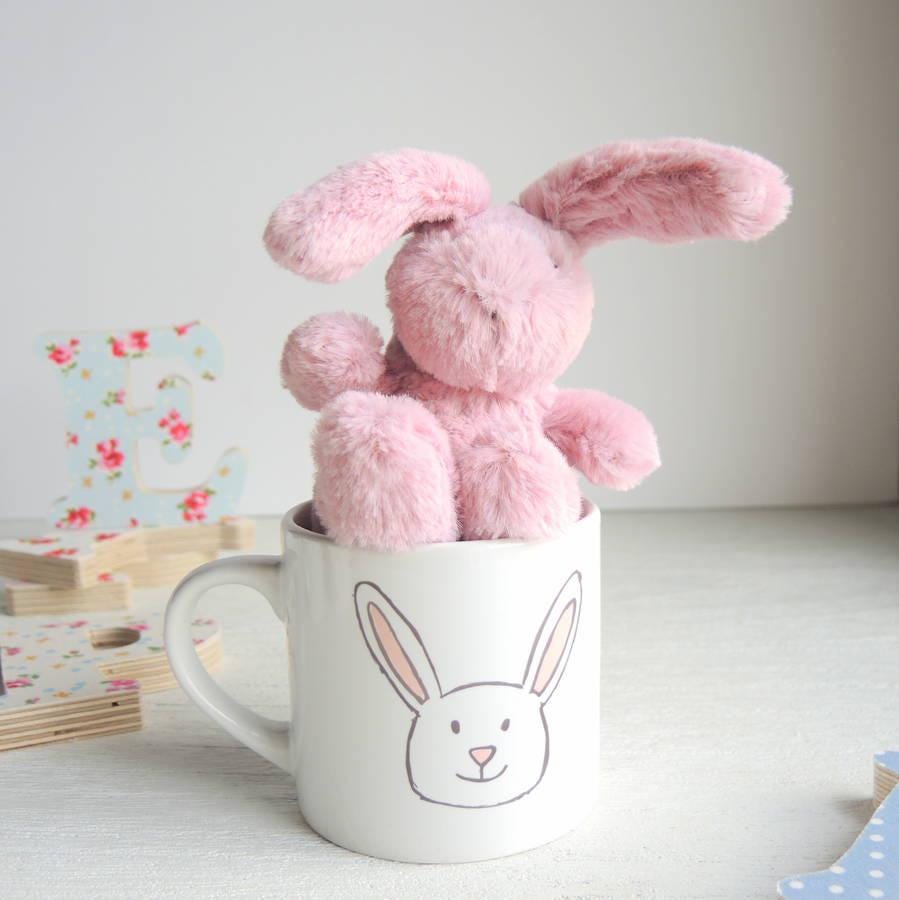 Personalised Children's Christening Bunny Mug
