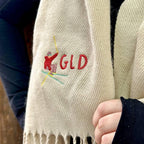 Personalised Skiing Initial Scarf