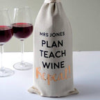 Teacher Thank You Alcohol Bottle Bag
