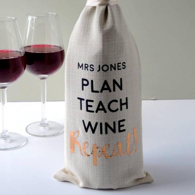 Teacher Thank You Alcohol Bottle Bag