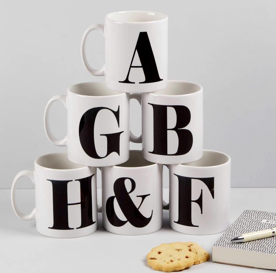 Personalised Alphabet Mugs