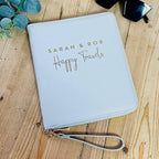 Personalised Happy Travels Travel Wallet