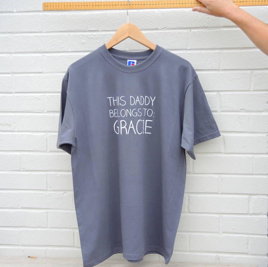Men's Personalised Daddy T Shirt