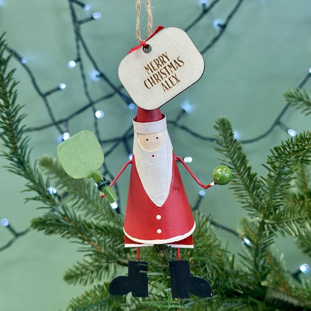 Personalised Padel Ball Santa Bauble
