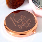 Personalised Engraved Birthday Compact Mirror