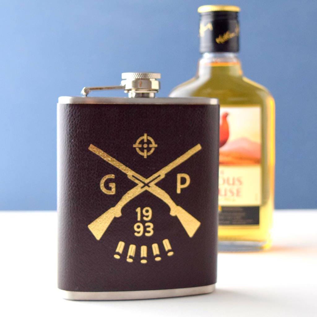 Personalised Shooting Hip Flask