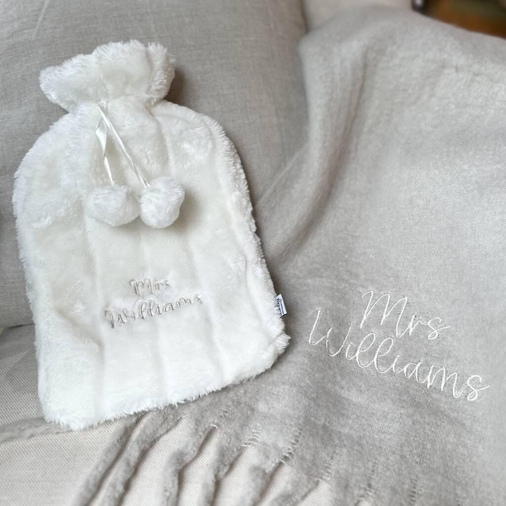 Personalised Newlyweds Winter Warmer Gift Set